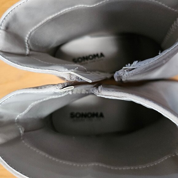 Sonoma Cream Ankle Boots - Size 9.5 - Picture 6 of 7